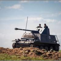 Немецкий танк на позиции Гумбинненское сражение –