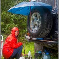 Спазительный дождь - защитник Land Rover Defender