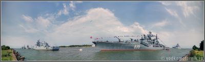 Корабли Балтийского флота за день до парада 2015