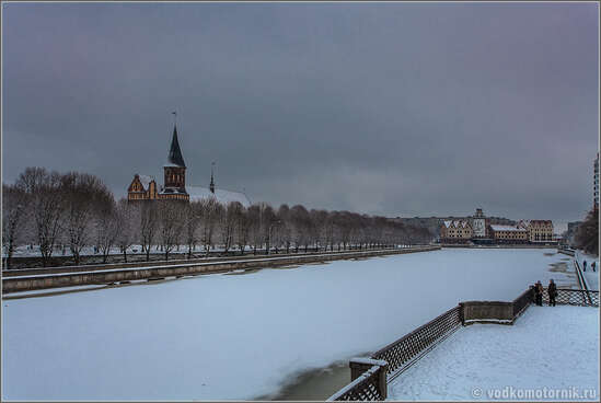 Калининград после первого снегопада