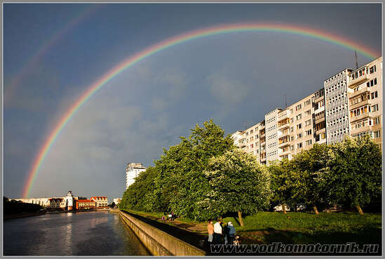 Круговая радуга в Калининграде