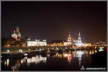 Ночной Дрезден.