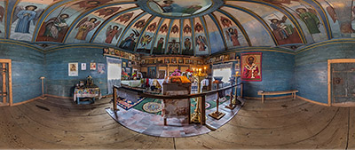 Панорама 360° Никольской часовни в Вершинино