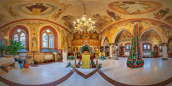 Кирха Пальмникена - православный храм Казанской иконы Божией Матери п. Янтарный виртуальный 3D тур 360°