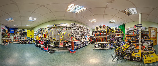 Панорама 360° торгового зала магазина сварочного оборудования АТЕКС