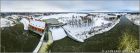 Панорама Правдинской ГЭС-3 Калининградской области зимой