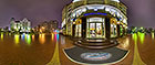 Панорама 360° Бизнес центр на острове ночью