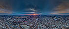 Аэропанорама 360° рассвет над г.Калининград