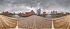 Панорама 360° Вид c моста Медовый в Калининграде