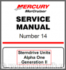 Mercruiser - Sterndrive Units Alpha One Generation II service manual #14 