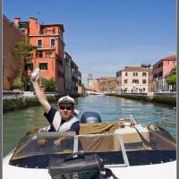 Мы в Венеции на катере!. Италия, на катере по Венеции.