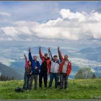 Наша команда на склоне. Словения гора Голте Golte.