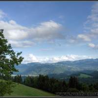 Вид на окрестности. Словения гора Голте Golte.