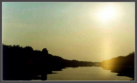 река Матросовка закат
