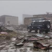 Land Rover Defender 110 на территории Кольской сверхглубокой