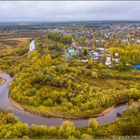 Излучина реки Кижмола в Яренске Автопутешествие по России