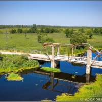 Мост на реке Ржевка по Калининградской Голландии