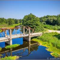 Мост на реке Ржевка - уже не разводной по Калининградской Голландии
