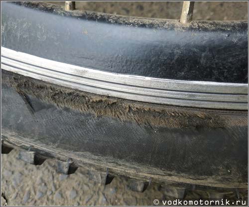 Боковина велопокрышки Schwalbe Rapid Rob MTB Tyre K-Guard 26x2.25 расслоение корда отзыв